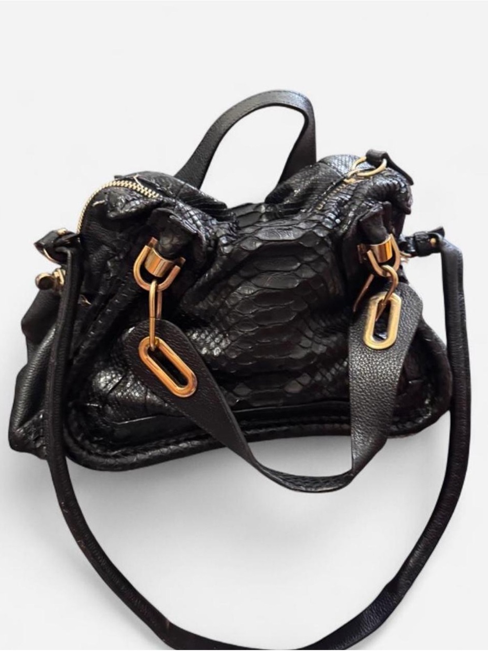 Authentic Chloe Python Paraty handbag